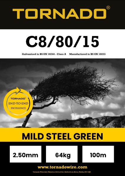 Hinge Joint C8/80/15 Green Mild Steel Livestock 100m