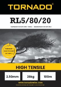 Torus Stiff Stay RL5/80/20 Light High Tensile Heavy Selvage Wire Fruit 100m