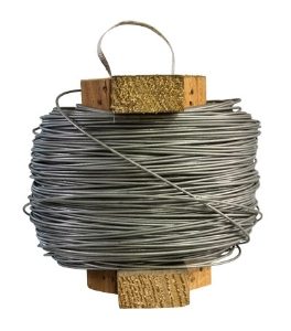 Plain Wire Wooden Reel Easy 3.15mm (10g) High Tensile Galvanised 25kg Approx 410m