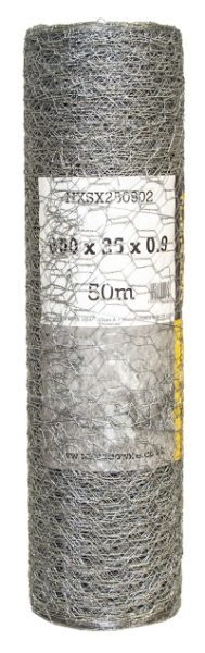 Standard Hexagonal Wire Mesh 600 x 25 x 0.9mm 50m