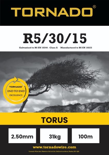Torus Stiff Stay R5/30/15 High Tensile Fruit 100m