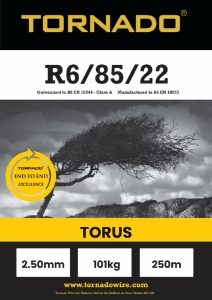 Torus Stiff Stay R6/85/22 High Tensile Pheasant Friendly 250m