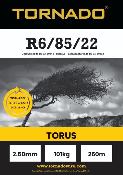 Torus Stiff Stay R6/85/22 High Tensile Pheasant Friendly 250m